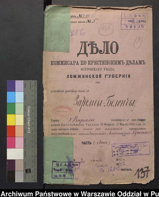 image.from.unit.number "O urządzaniu chłopów byłej rządowej wsi kolonialnej Brańszczyk, gm. Brańszczyk, wchodzącej przy opublikowaniu ważnych dekretów z dnia 19 lutego, 12 marca 1864 rok"