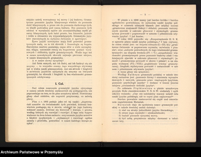 image.from.unit.number "IX Sprawozdanie Dyrekcji C.K. Gimnazjum V. w Krakowie za rok szkolny 1914/15"