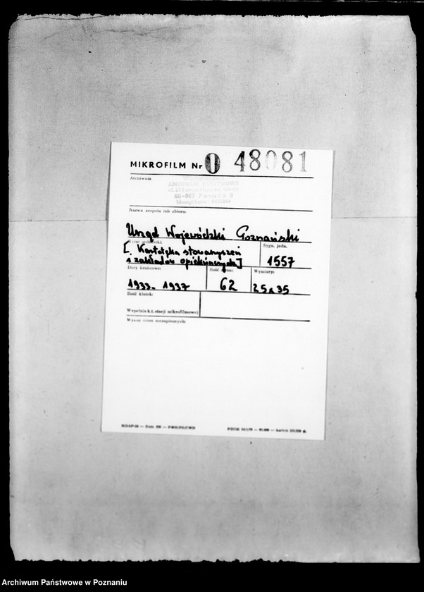 Obraz 2 z jednostki "/Kartoteka stowarzyszeń i zakładów opiekuńczych/"