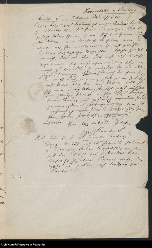 Obraz 10 z jednostki "A. betr. Boleslaus von Kościelski /auch Ludwig, Anton und Adam/"