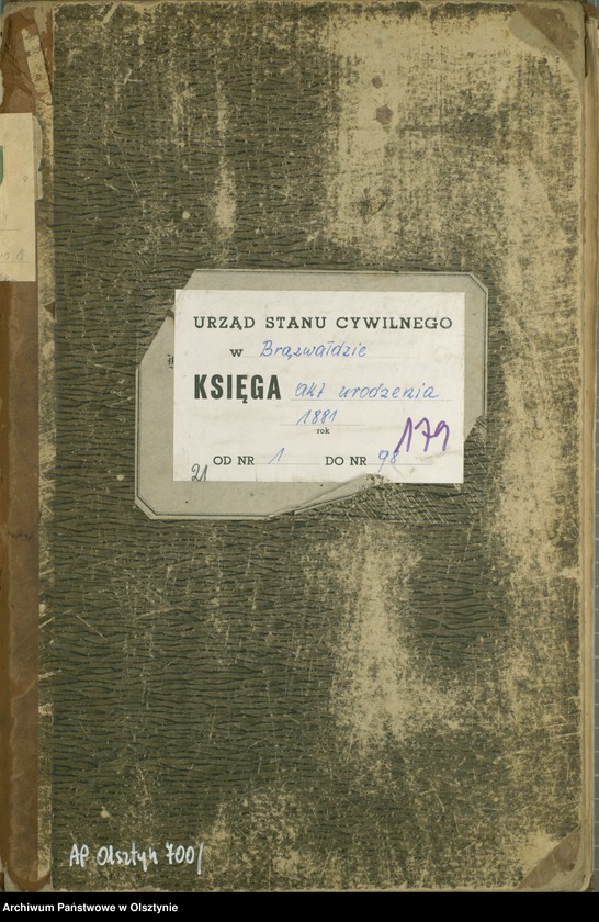 image.from.unit.number "Geburts-Haupt-Register Nr 1 - 98"