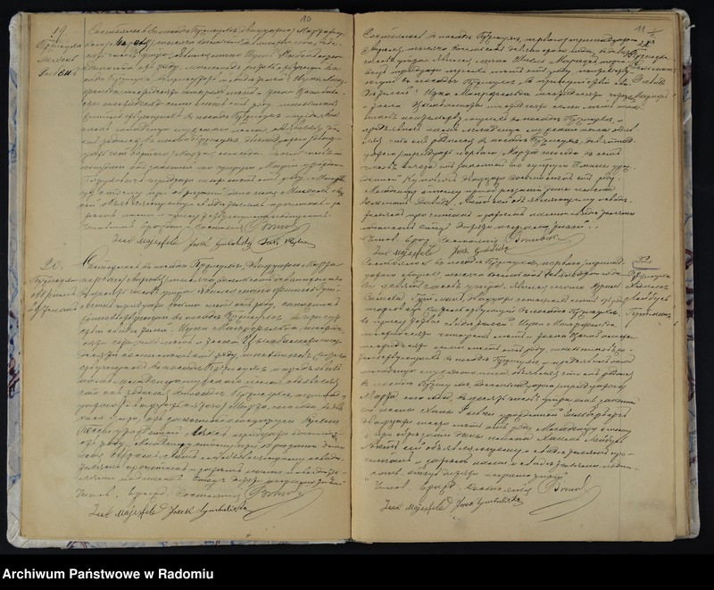 Obraz 10 z jednostki "[Duplikat akt urodzonych, zaślubionych i zmarłych Okręgu Bóżniczego Przysucha za 1890 r.]"