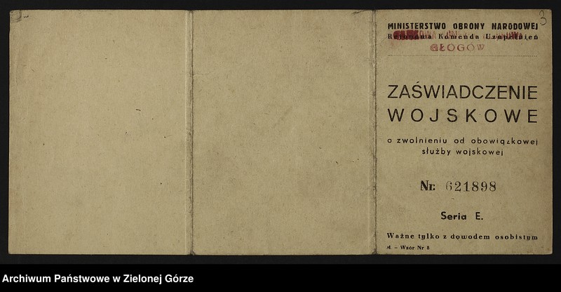 Obraz 10 z jednostki "Zaświadczenia Zarządu Okręgu ZBoWiD dotyczące osadnictwa wojskowego (układ alfabetyczny: A do G)"