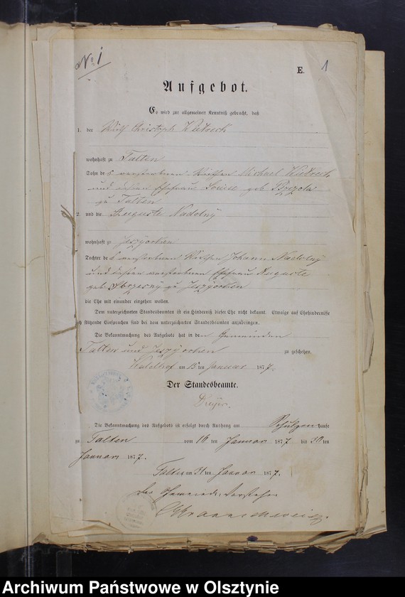 image.from.unit.number "Die zum Zwecke der Eheschlissung nothwendigen Schriftstück"