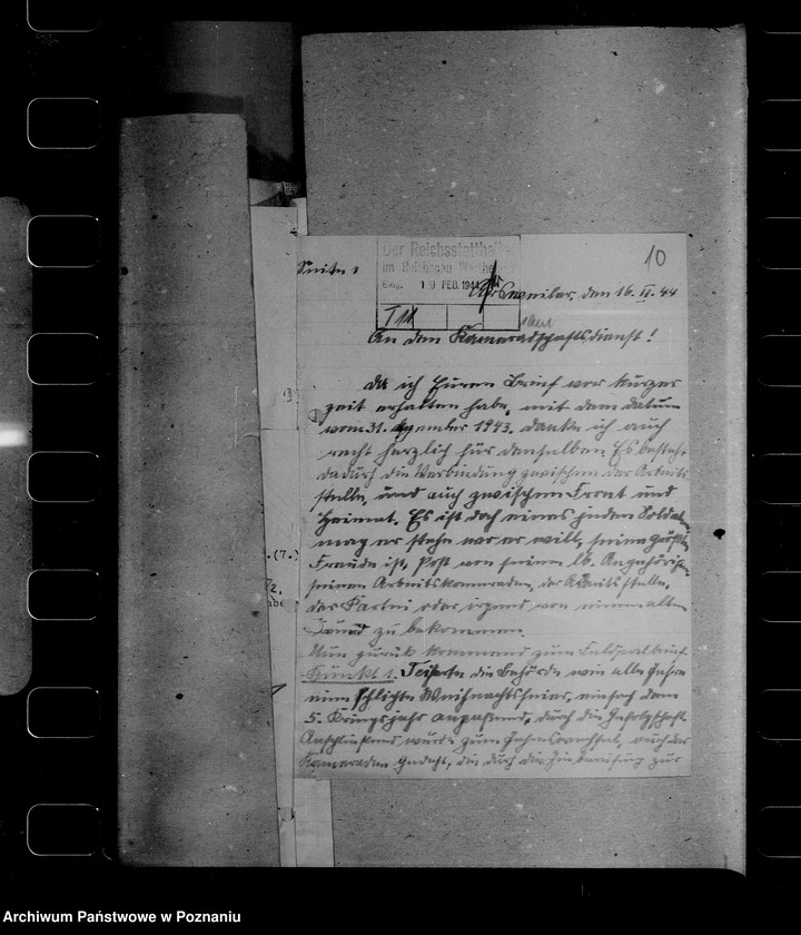 Obraz 14 z jednostki "Korespondencja z powołanymi do wojska pracownikami urzędu namiestnika"