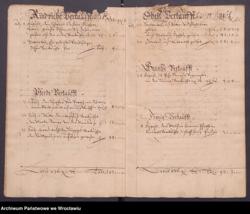 image.from.unit.number "Jahrerechnungen der güter Protsch, Peiskerwitz und Domslau"