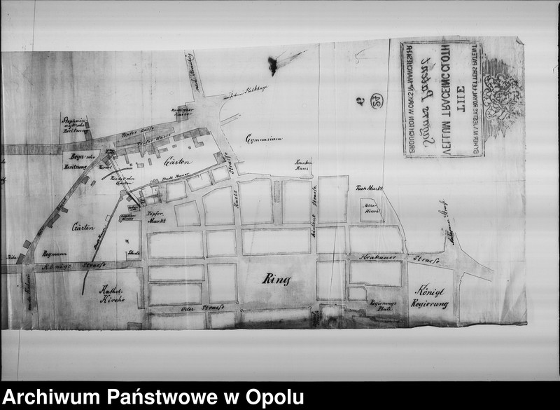 Obraz 9 z jednostki "Acta des Magistrats zu Oppeln betreffend den Durchbruch einer neuen Strasse vom Töpfermarkte nach der Oberen-Karlsstrasse"