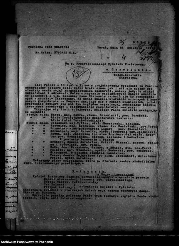 Obraz 8 z jednostki "Sprawy szczegółowo-- administracyjne Petencje, wnioski, zażalenia, zapytania o opinię"