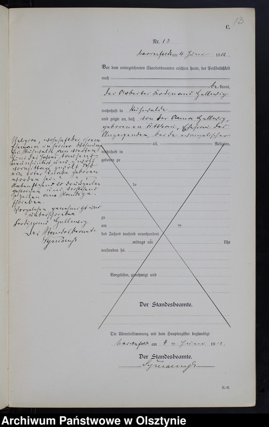 image.from.unit.number "Sterbe-Neben-Register Nr 1 - 26"