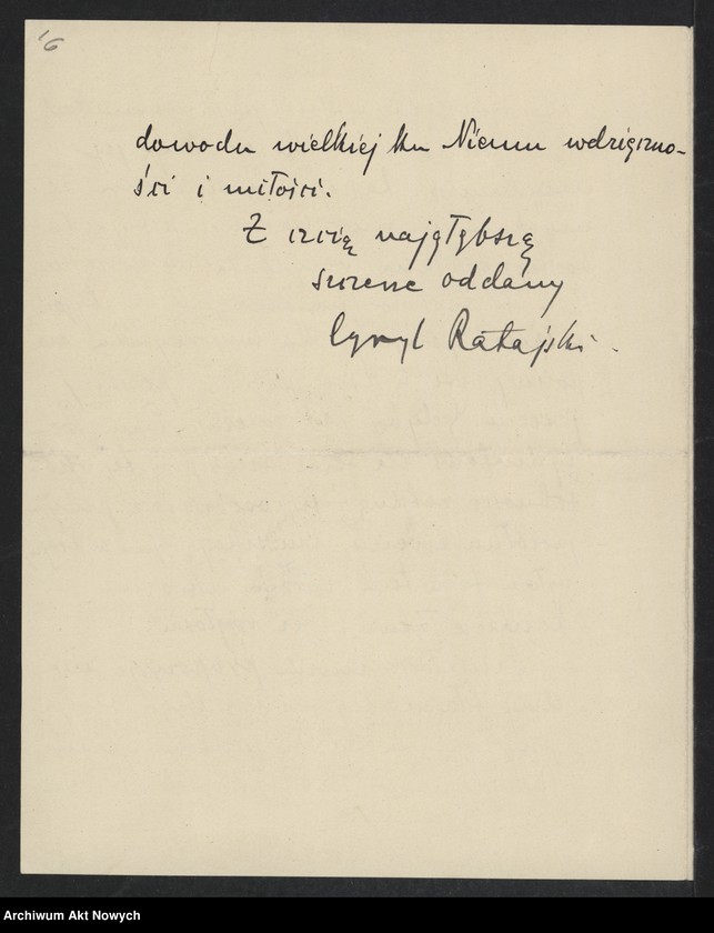 image.from.unit.number "Ratajski Cyryl; Załączniki: a) zaproszenie; b) odpis listu z dn. 5-6 V 1934 (maszynopis); L.21 (odpowiedzi - rękopisy); patrz t.1909,1937,1950"
