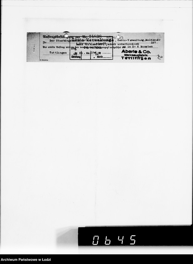 Obraz 6 z jednostki "I a Kauf-Aufträge. A-J. [Przybory szewskie i techniczne]"