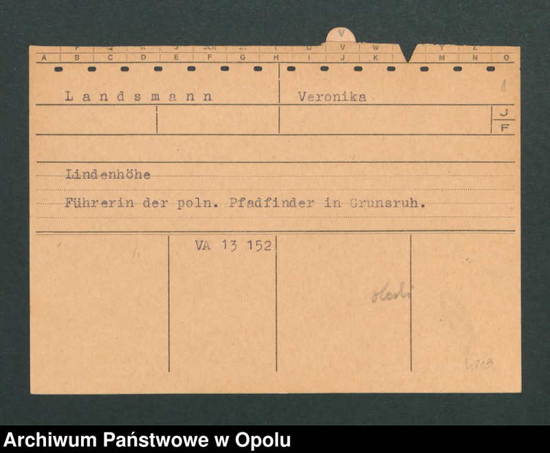 Obraz 3 z jednostki "[Landsmann Veronika, Lindenhöhe]"