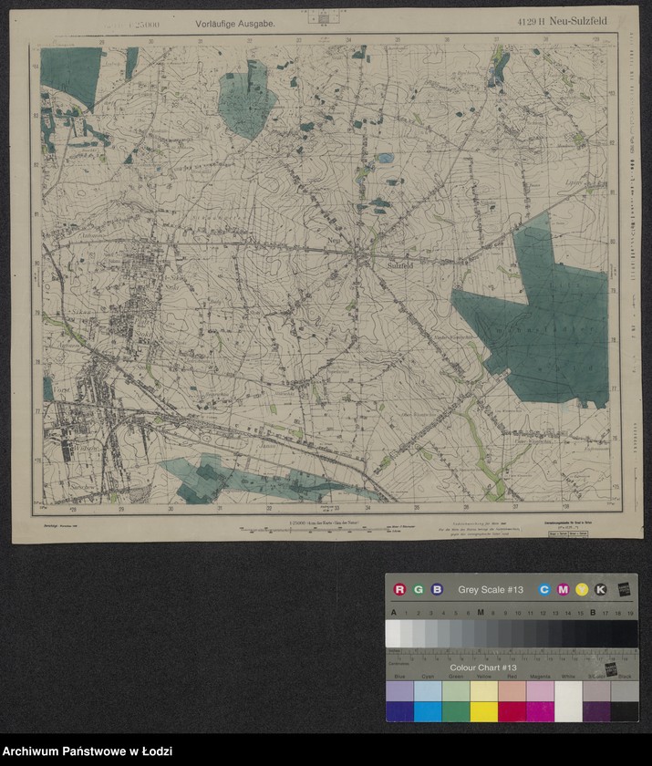 Obraz 1 z jednostki "4129 H Neu Sulzfeld Topographische Karte"