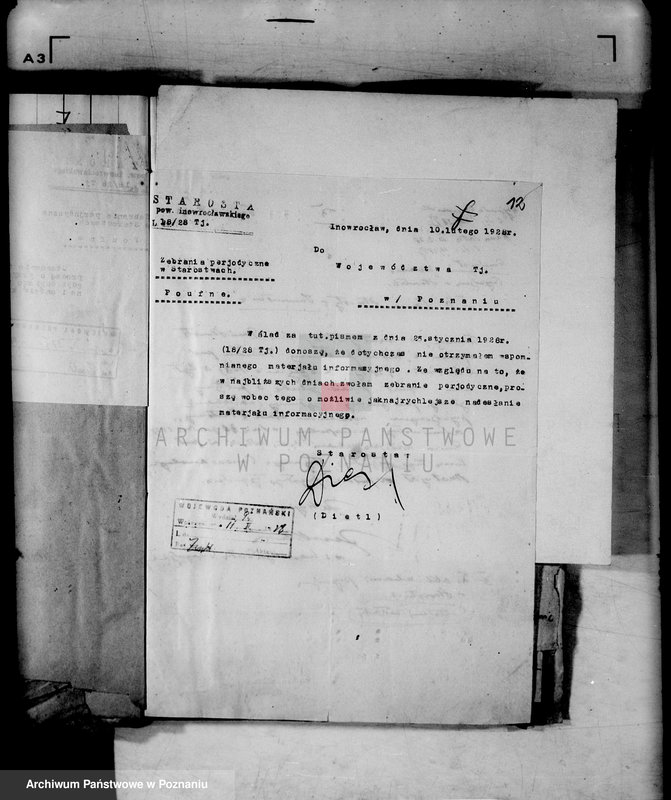 Obraz 16 z jednostki "Zebrania periodyczne powiatowe /protokoły z zebrań kierowników władz i urzędów niezespolonych z terenu poszczególnych powiatów omawiające ogólną sytuację polityczną i społeczno-gospodarczą"