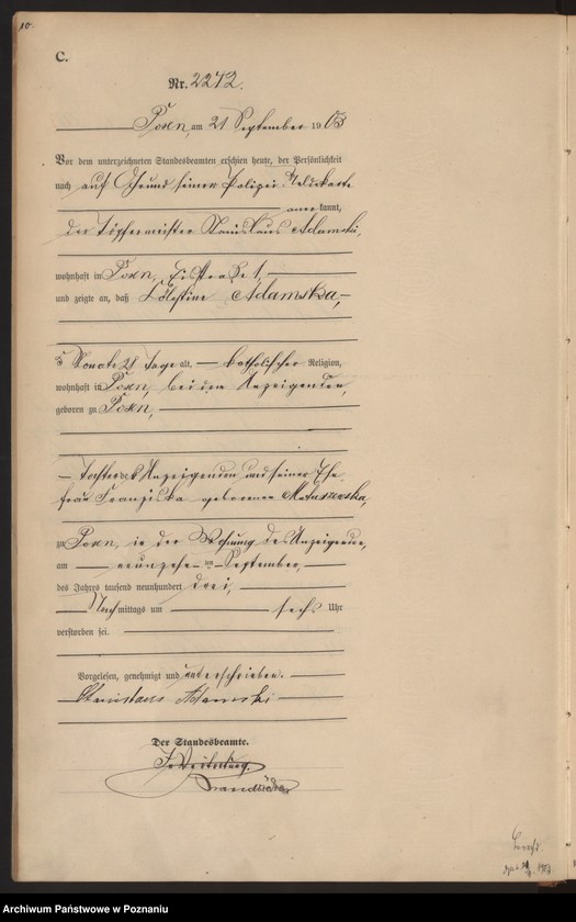 Obraz 13 z jednostki "Księga zgonów tom V"