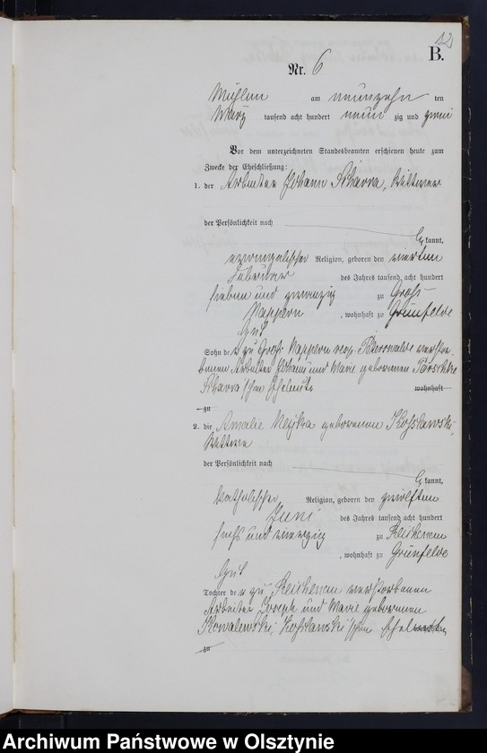 image.from.unit.number "Heiraths-Neben-Register Nr 1 - 23"