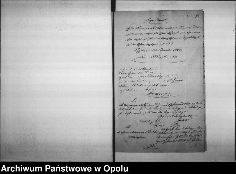 Obraz 14 z jednostki "Acta des Magistrats zu Oppeln betreffend: die Festsetzung der Grabstellengelder de Anno 1844"