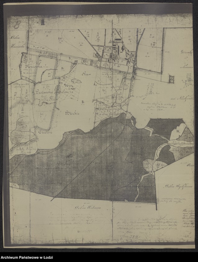 Obraz 4 z jednostki "Odrys pomiaru dóbr Niechmierów ... w powiecie sieradzkim położonych"