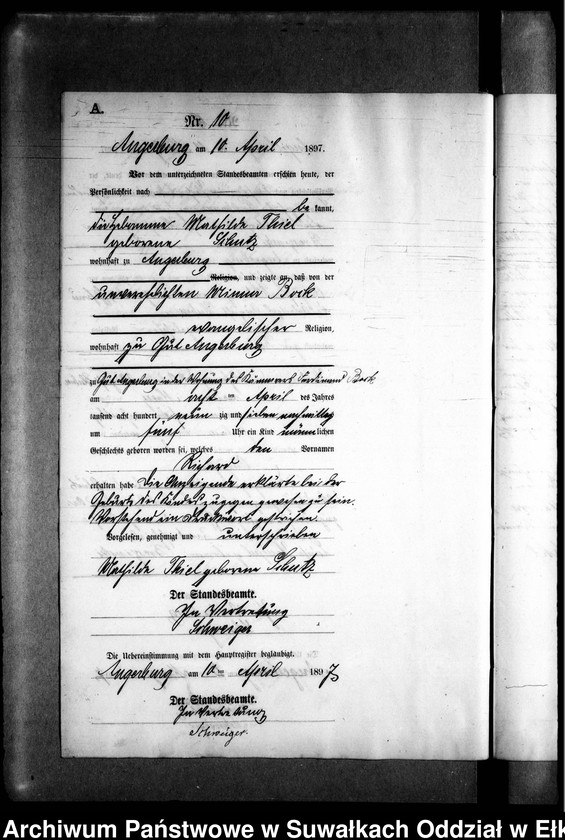 image.from.unit.number "Geburts-Neben-Register des Preussischen Standes-Amtes Kehlen Kreis Angerburg"