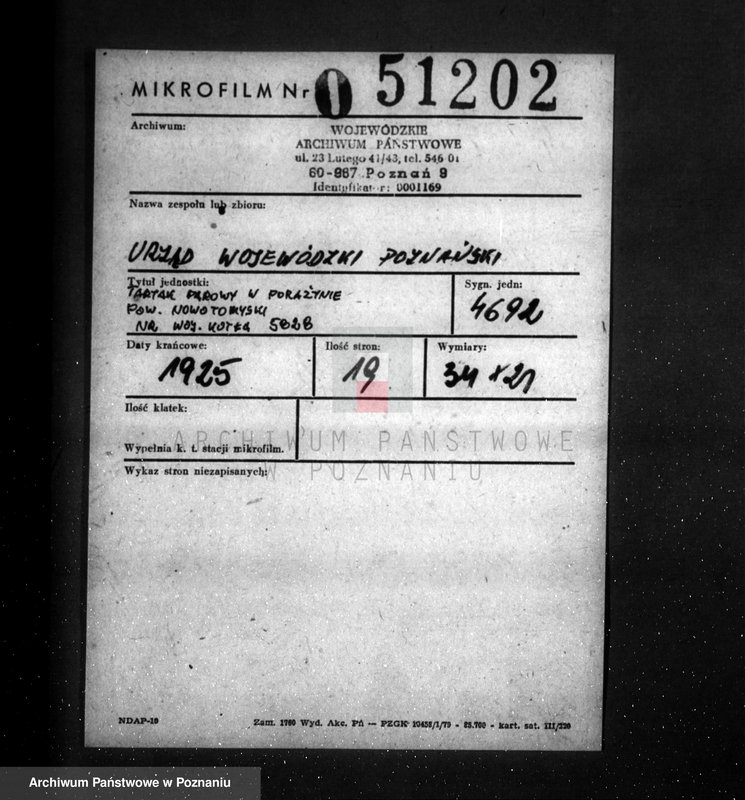 Obraz 2 z jednostki "Tartak parowy w Porażynie, pow. nowotomyski nr woj. kotła 5828"