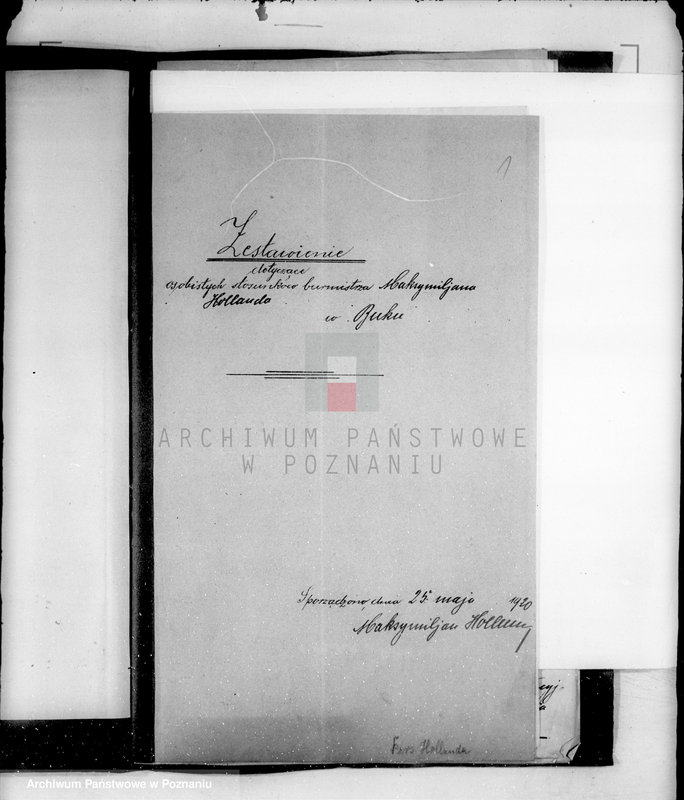 Obraz 5 z jednostki "Stosunki osobiste Maksymiliana Hollanda burmistrza miasta Buku"