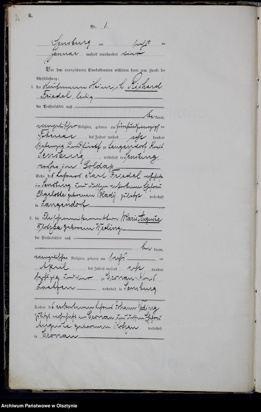 image.from.unit.number "Heiraths-Haupt-Register Nr 1 - 45"