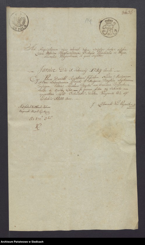 Obraz 15 z jednostki "Dowody do akt małżeństw"