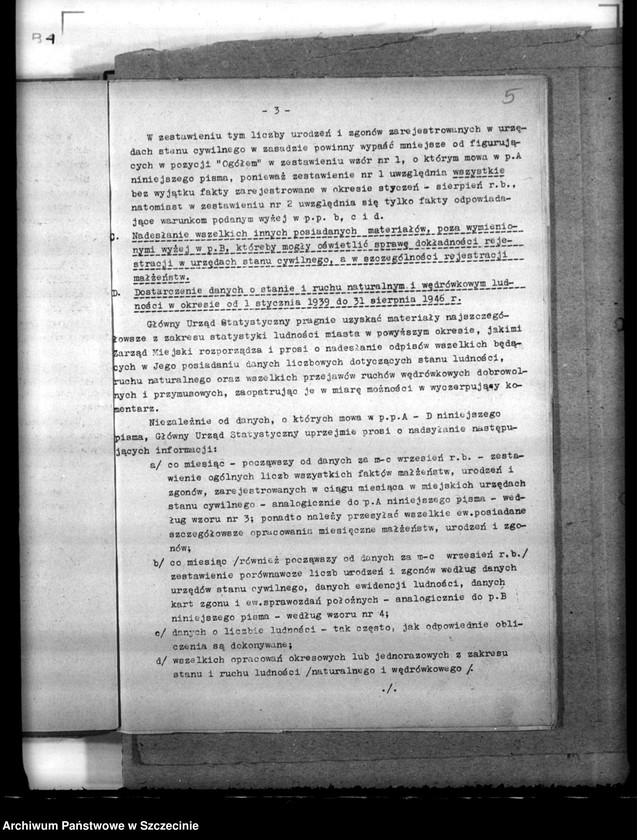 image.from.unit.number "Statystyka ruchu ludności w Szczecinie za rok 1946"