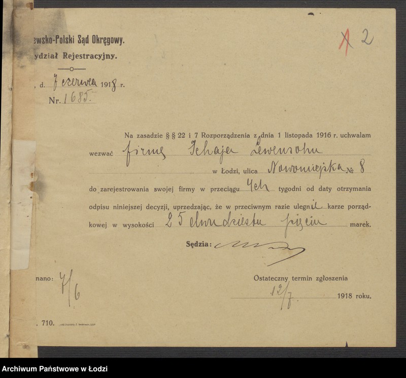 Obraz 4 z jednostki "Szaja Lewensohn, Dawid Merzel- skład skóry"