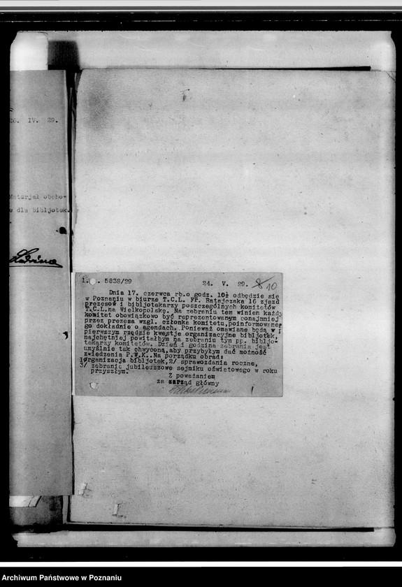 Obraz 14 z jednostki "Sprawozdania, okólniki, korespondencja"