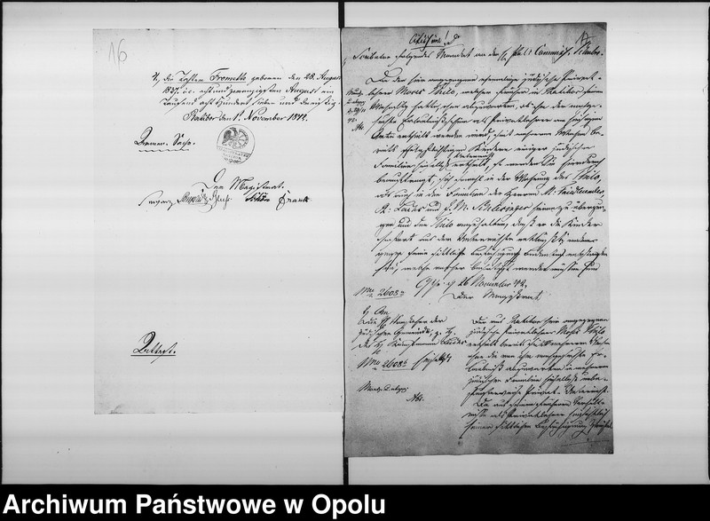 Obraz 16 z jednostki "Acta des Magistrats zu Oppeln betreffend: die Ertheilung von Concessionen an jüdische Privatlehrer de Anno 1842"