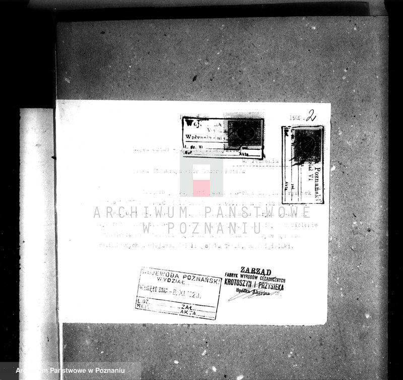 Obraz 6 z jednostki "Fabryka wyrobów ceramicznych Przysieka Stara pow kościański n woj. kotła 6380"