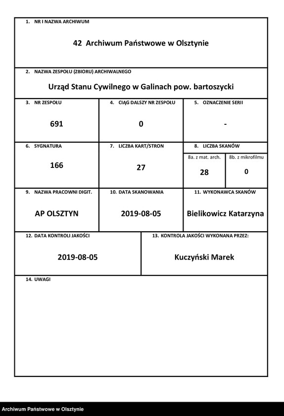 image.from.unit.number "Sterbe-Neben-Register Nr 1 - 26 [ Księga zgonów - wtóropis ]"