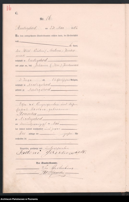 Obraz 19 z jednostki "Sterbe-Haupt-Register"