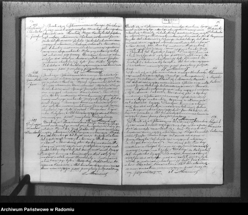 image.from.unit.number "[Duplikat akt urodzeń, małżeństw i zgonów parafii rzym.-kat. Głowaczów 1864 r.]"