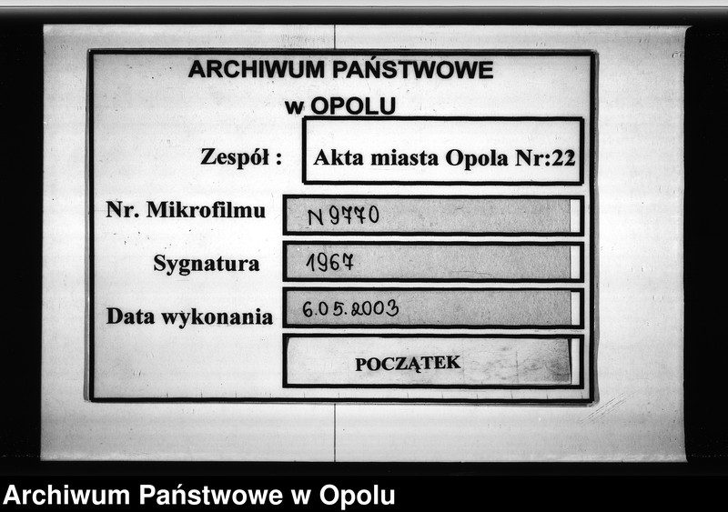 Obraz 1 z jednostki "Acta des Magistrats zu Oppeln von den Ein und resp: [respektive] abgesandten Bekantmachungen wegen Abänderung und Verlegung der Jahrmarckttage in den schlesischen Städten"