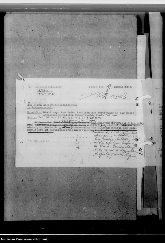 Obraz 9 z jednostki "Fröhlich, Erich - inspektor miejski"