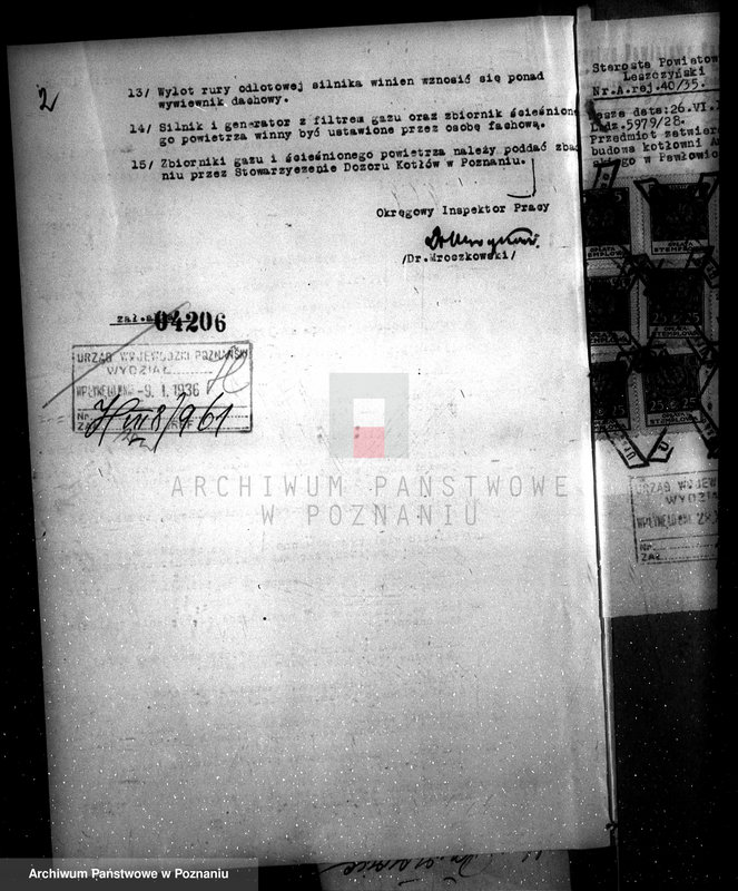 Obraz 7 z jednostki "Zatwierdzenie zakładu przemysłowego - kotłowni w maj. Pawłowice -A. Mielżyńskiego pow. leszczyński"