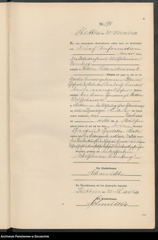image.from.unit.number "Geburts-Register (Neben-Register) Band III"