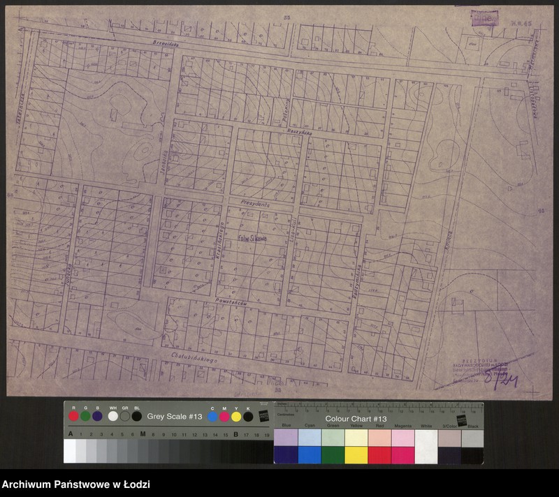 Obraz 1 z jednostki "Plan m. Łodzi 1:2000. Sekcja NO45"