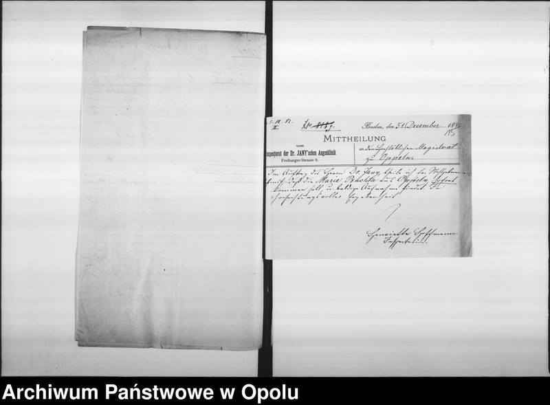 Obraz 15 z jednostki "Acta des Magistrats zu Oppeln betreffend die Taubstummen und Blinden-Institute Vol. II"