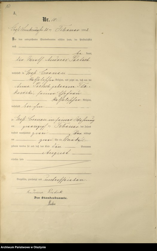 image.from.unit.number "Geburts-Haupt-Register Nr 1 - 62"