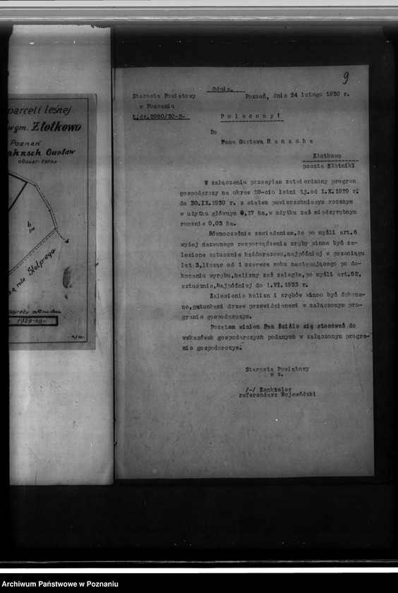 Obraz 13 z jednostki "Majętność leśna Gustawa Hahnscha w gminie Złotkowie powiat poznański program urządzania gospodarstwa leśnego na lata 1929-1939"