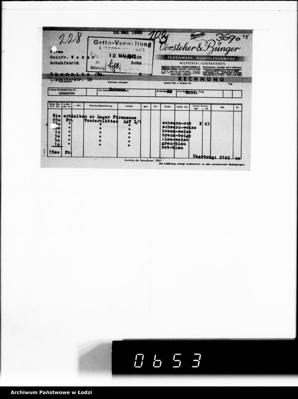 Obraz 19 z jednostki "Gottfried Weber, Chemnitz [zamówienia na sandały z drewna]"