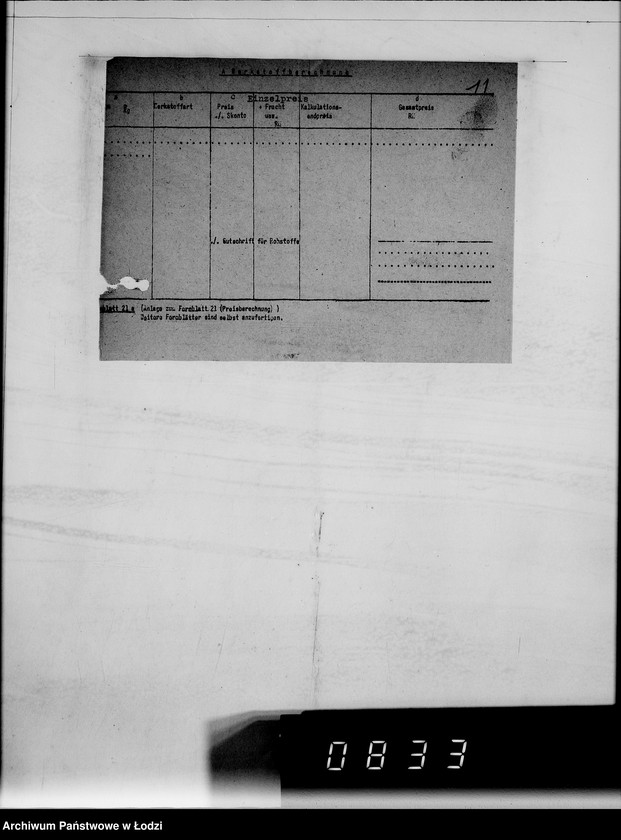 Obraz 15 z jednostki "5005 Kriegsauftrag 5121-304.843 1000 Stück Wachtpost Pelze HBA- Berlin"