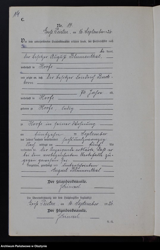 image.from.unit.number "Sterbe-Neben-Register Nr 1 - 18 [ Księga zgonów - wtóropis ]"