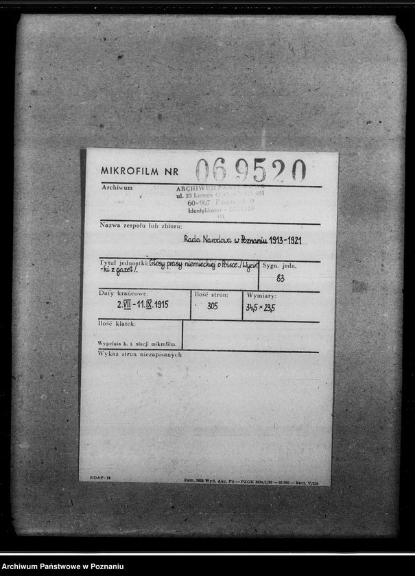 Obraz 2 z jednostki "Głosy prasy niemieckiej o Polsce [Wycinki z gazet]"