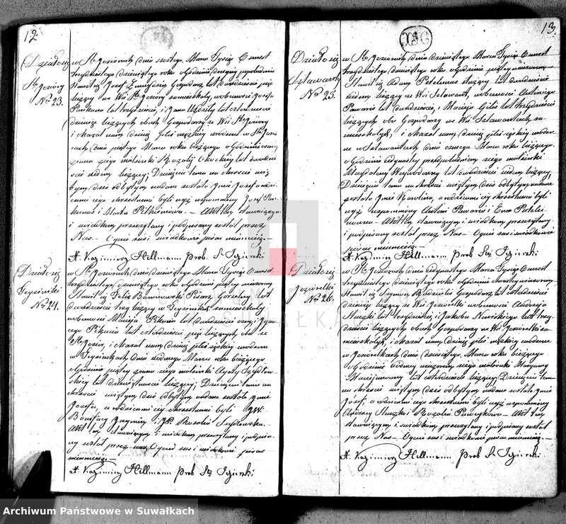 Obraz 9 z jednostki "Księga duplikat akt urodzonych, zaślubionych i umarłych w parafij Święto Jeziory, obwodzie sejneńskim, gubernij augustowskiej z roku 1839"