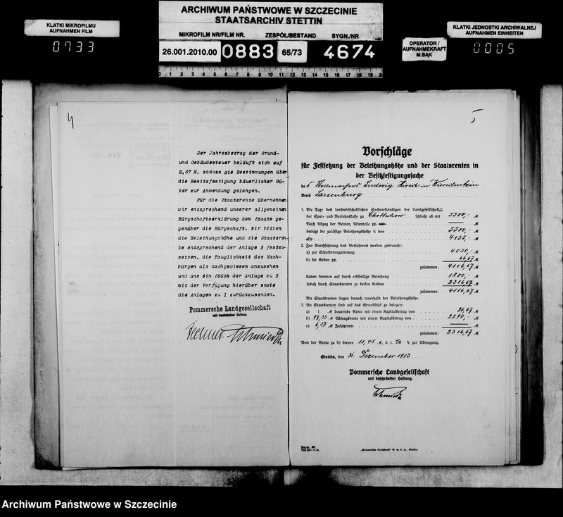 image.from.unit.number "Besitzfestigung des Grundstücks des Stellmachers Ludwig Hirsch in Wierschutzin Kreis Lauenburg"