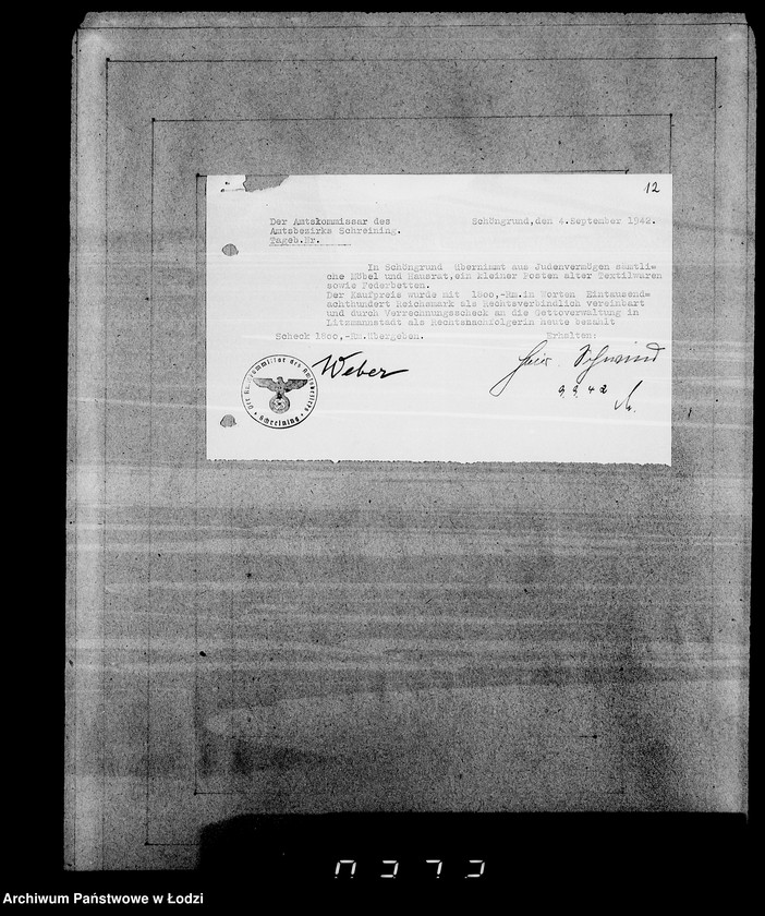 Obraz 16 z jednostki "Sonderkonto 12300. Belege 401-500"